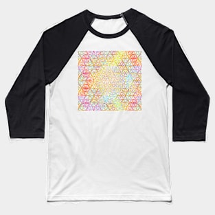 Colorful circles (dark background) Baseball T-Shirt